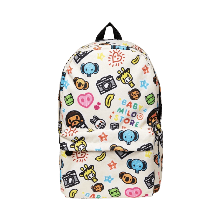 BAPE Baby Milo Store Milo And Friends Large Ivory Backpack 'Ivory'