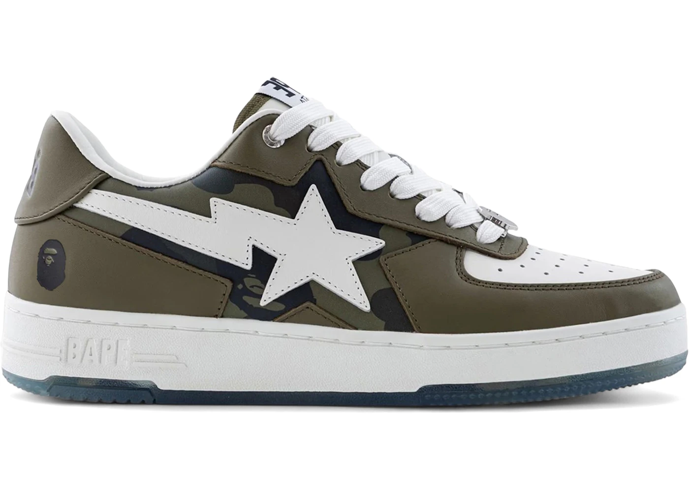 A Bathing Ape Bape Sta Icon #2 Olive Drab Camo