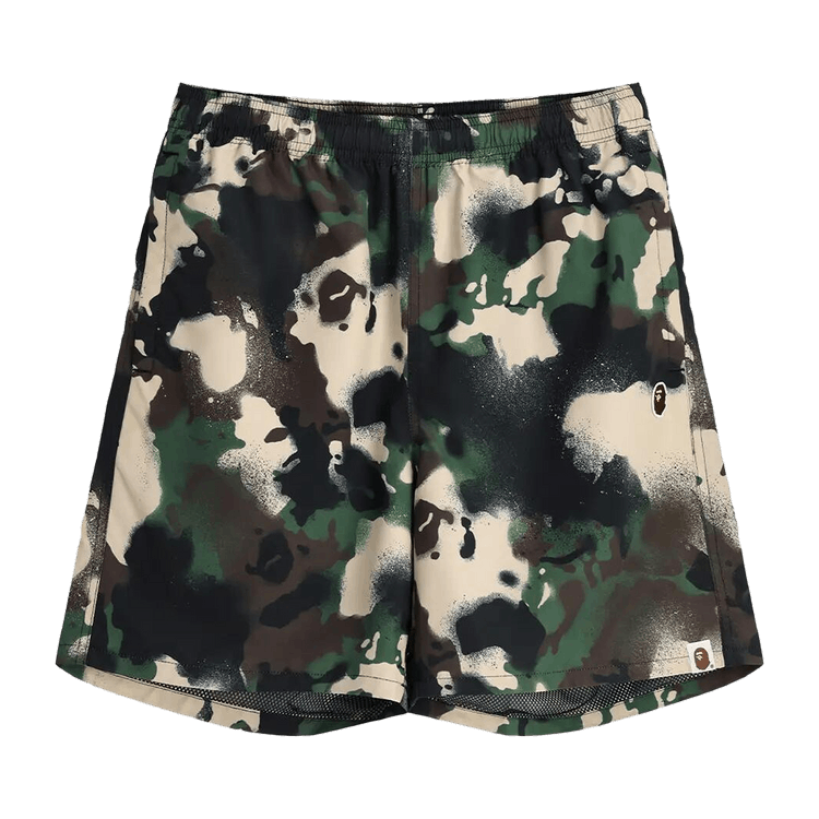 BAPE Map Regular Fit Beach Shorts 'Camo'