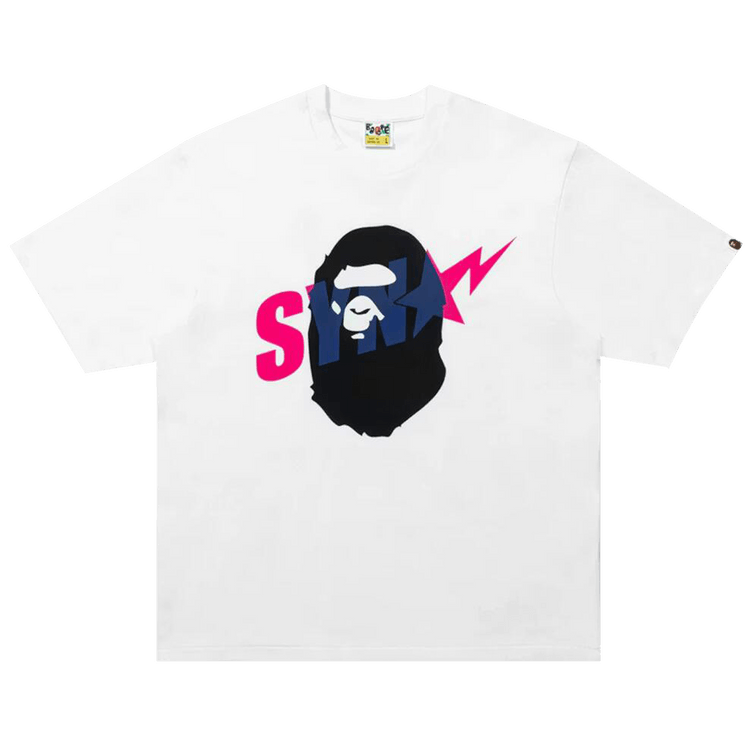 BAPE x Spotify By Central Cee Ape Head Relaxed Fit Tee 'White'