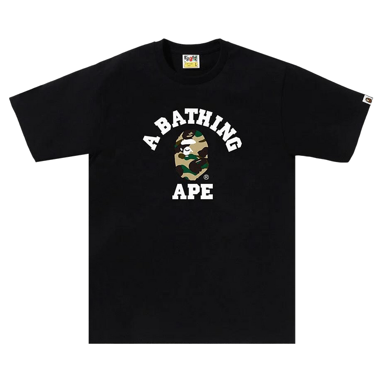 BAPE 1st Camo College Tee 'Black'