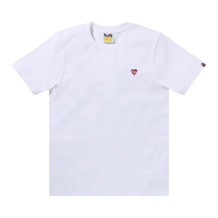 BAPE Heart One Point Tee 'White'