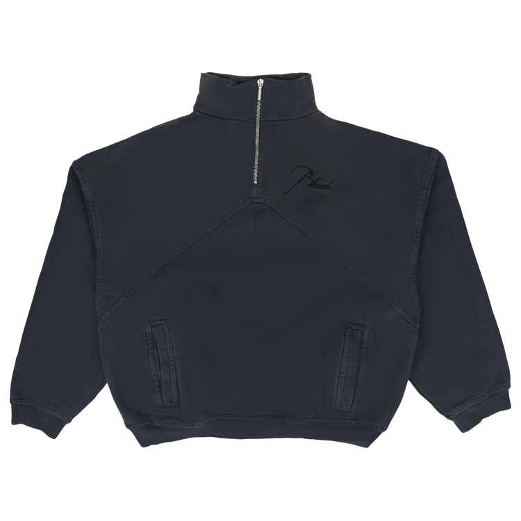 Rhude Script Logo Quarter Zip 'Black'
