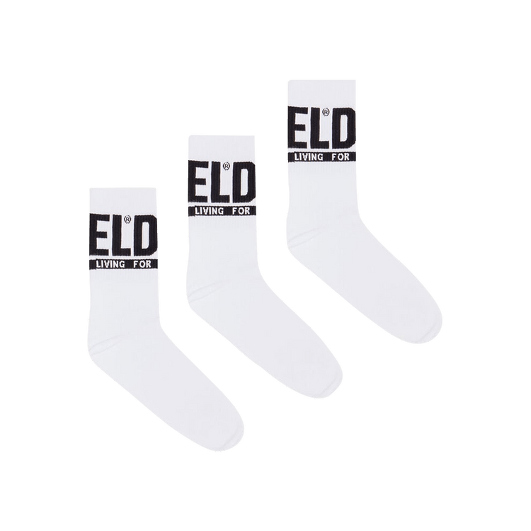 Diesel SKM Ray 3 Pack Socks 'White'