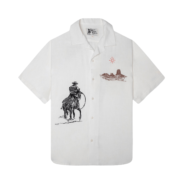 One Of These Days Tomorrow Has Already Spoken Camp Shirt 'Bone'