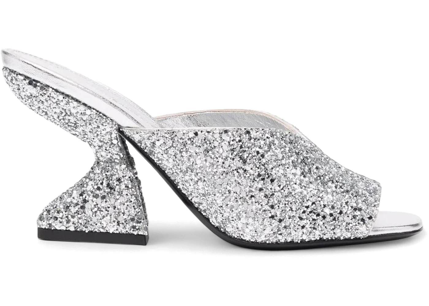 Ferragamo Metallic Glitter Sandals Gray (Women's)