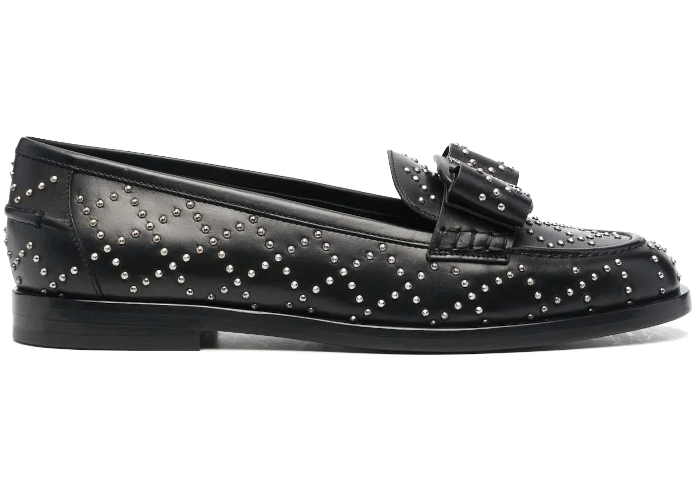 Ferragamo Viva Studded Loafers Black (Women's)