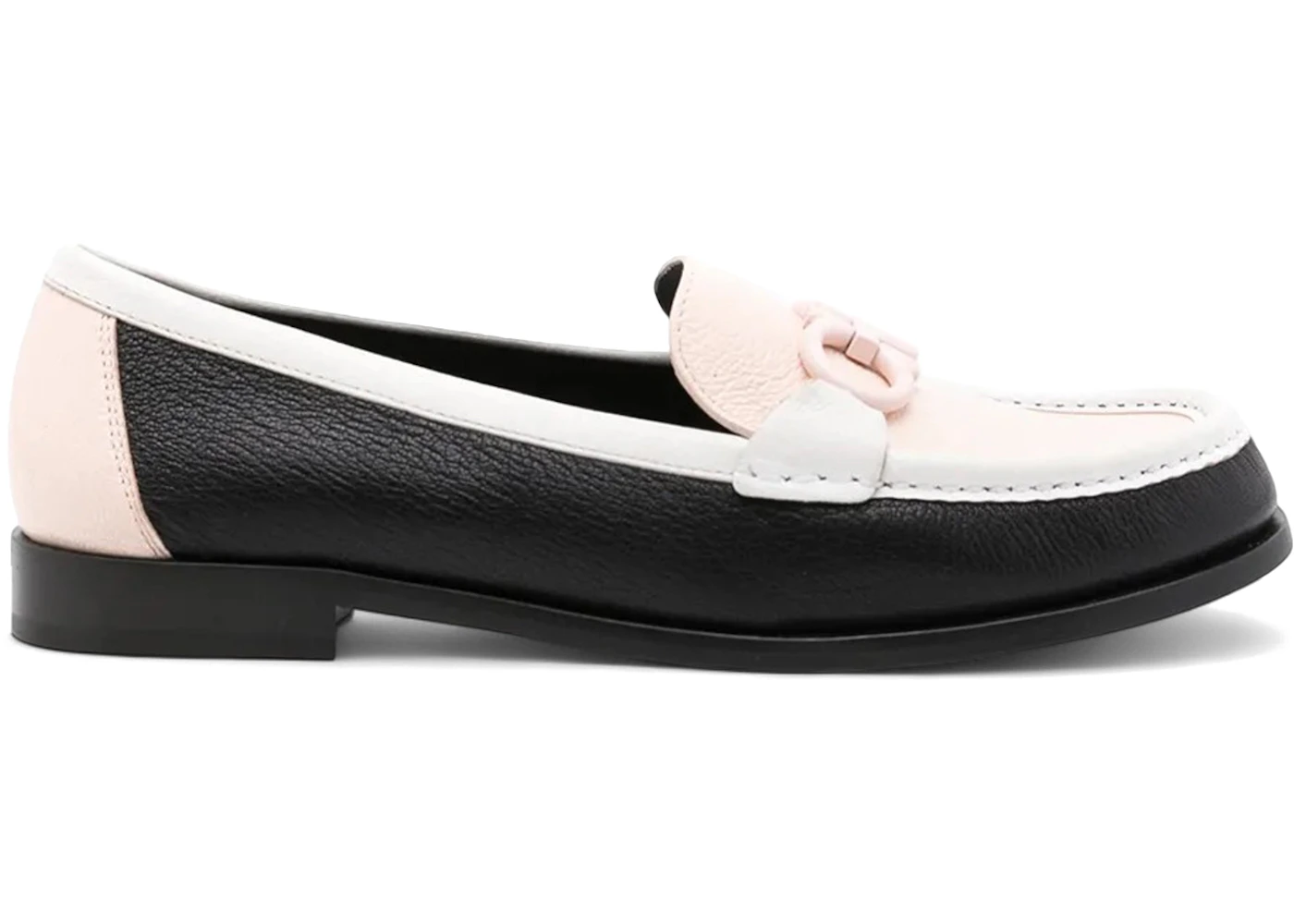 Ferragamo Gancini Leather Moccasin Loafers Black (Women's)