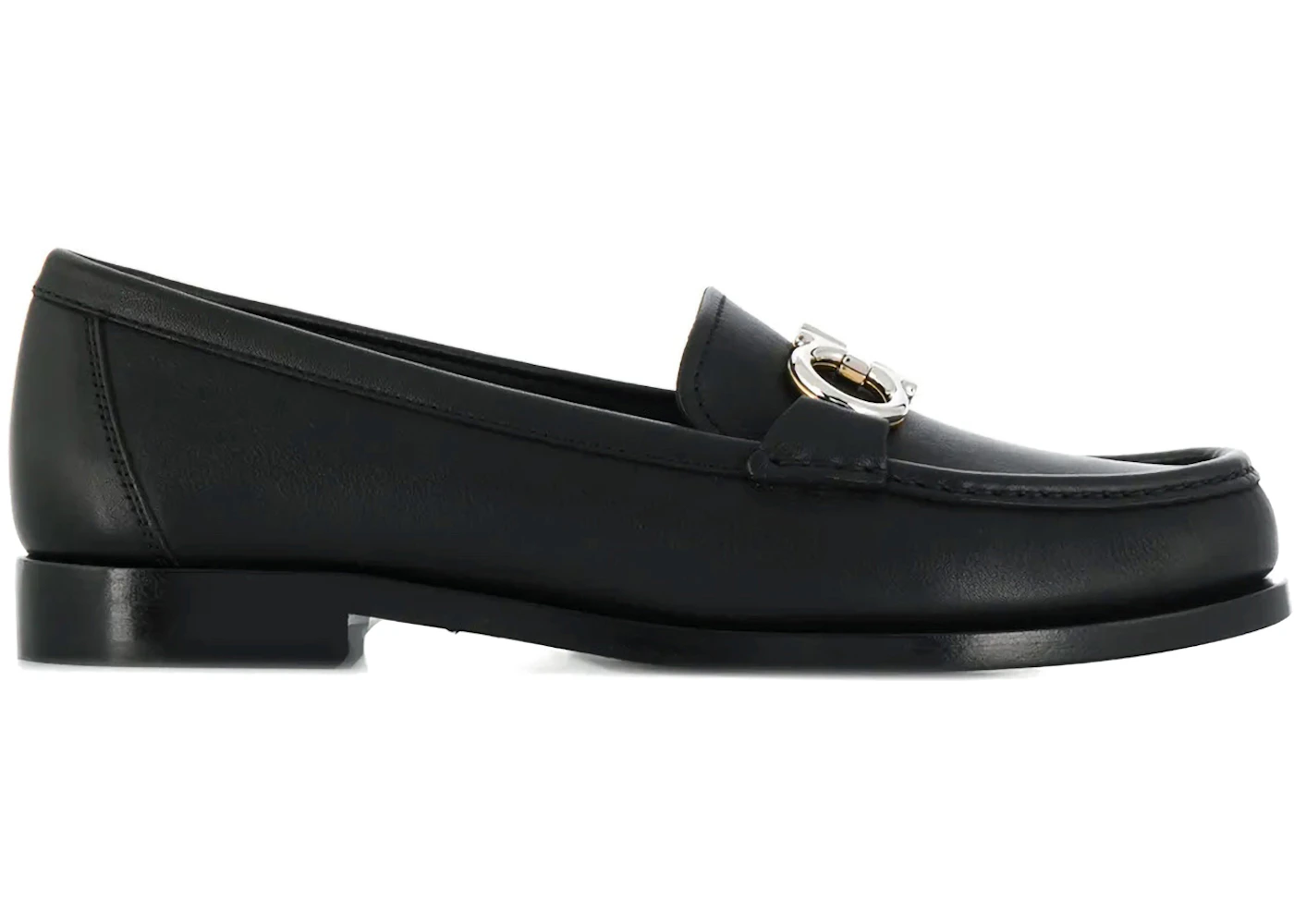 Ferragamo Gancini Mocassin Loafers Black (Women's)