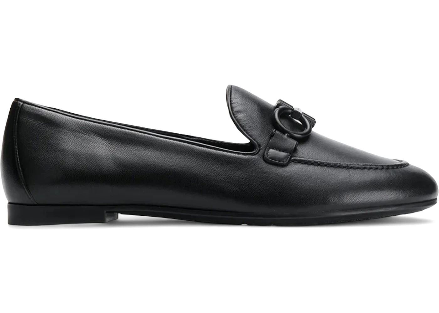 Ferragamo Loafers With Buckle Detail Black (Women's)