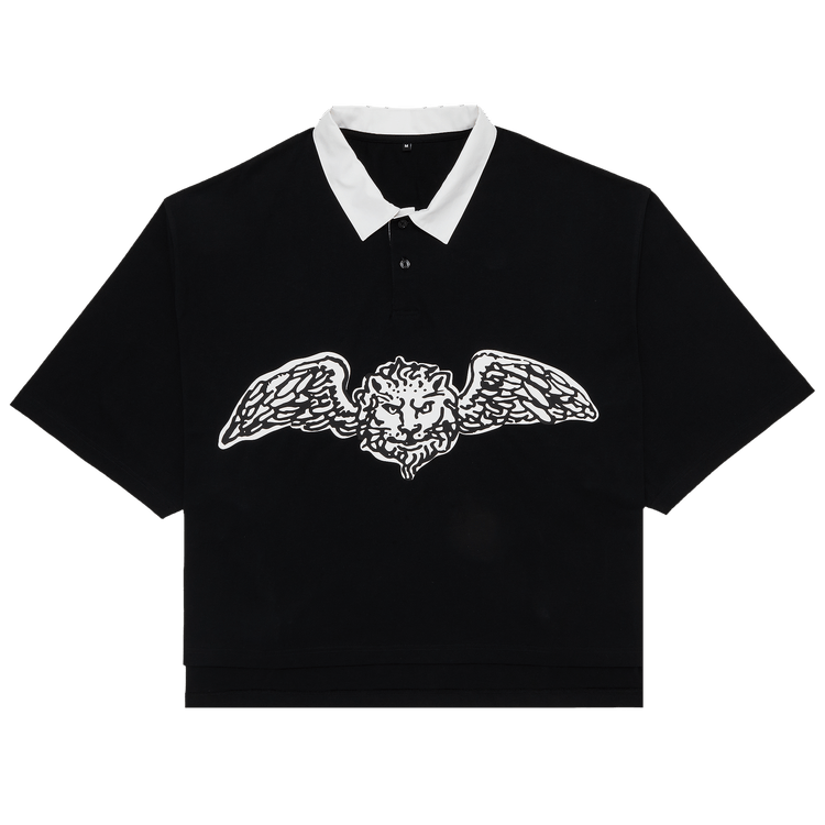 GOAT Winged Lion Polo Black