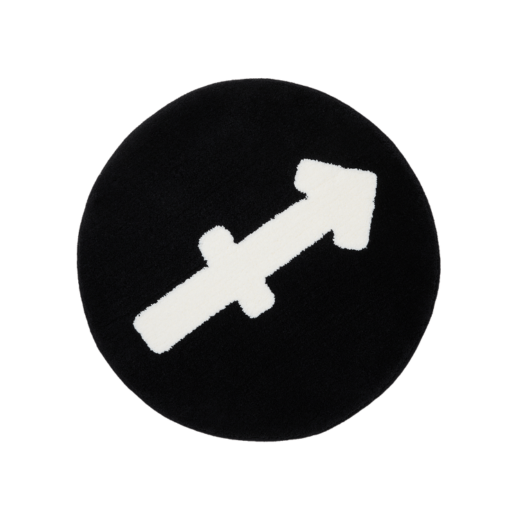 GOAT x Gallery 1950 Horoscope Sagittarius Rug Black/White