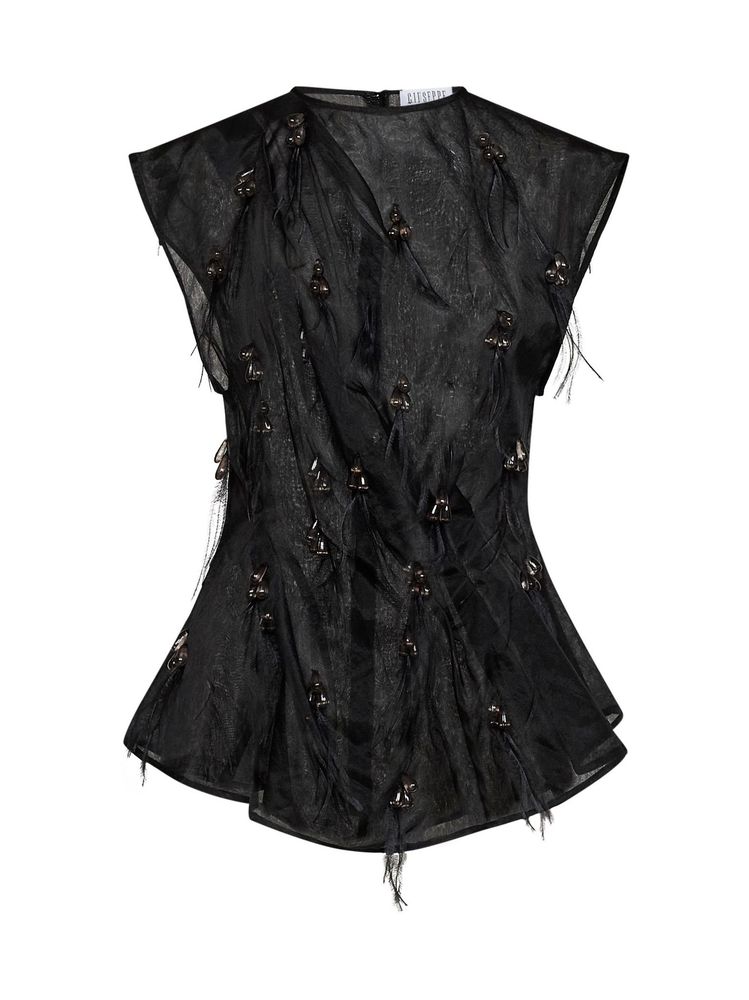 Giuseppe Di Morabito Draped Embellished Top