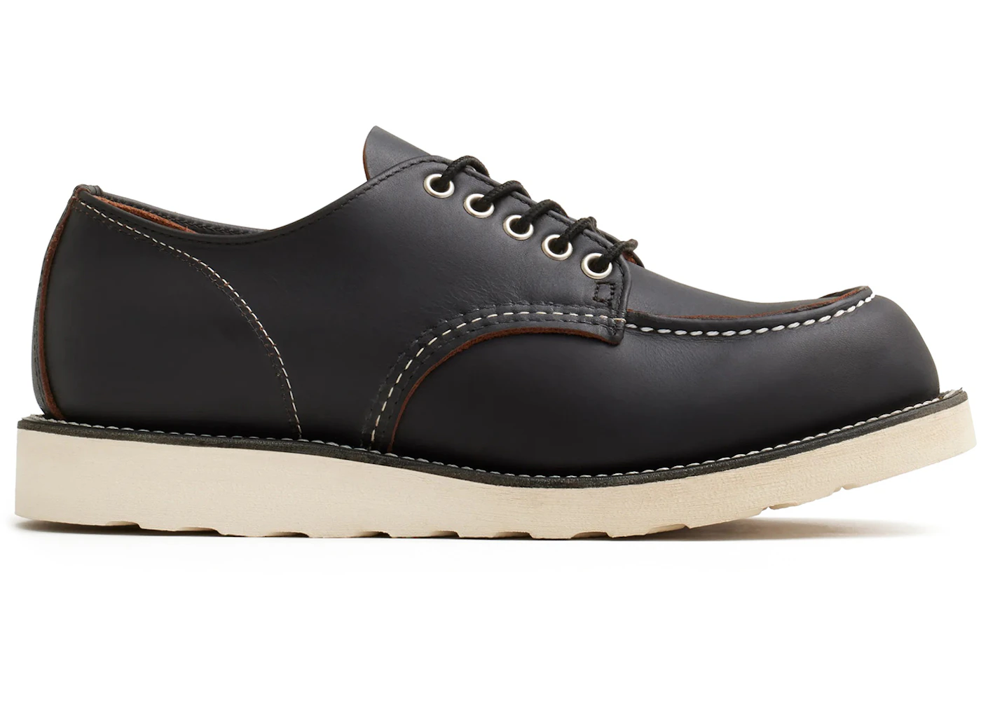 Red Wing Shoes Classic Moc Oxford Heritage #8090 Black Prairie Leather
