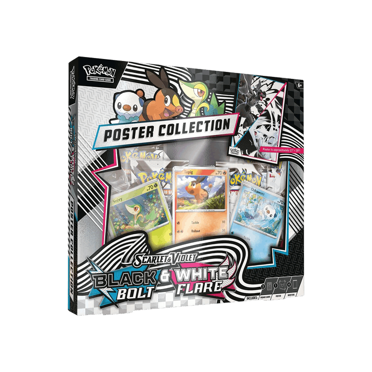 Pokémon Scarlet & Violet: Black Bolt/White Flare Unova Poster Collection Box