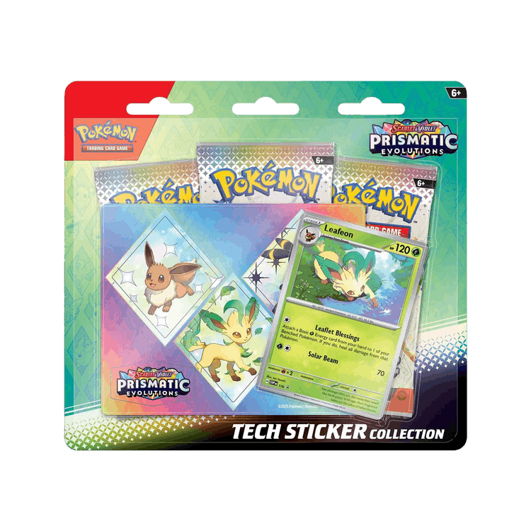 Pokèmon Scarlet & Violet: Prismatic Evolutions Tech Sticker Collection 'Leafeon'