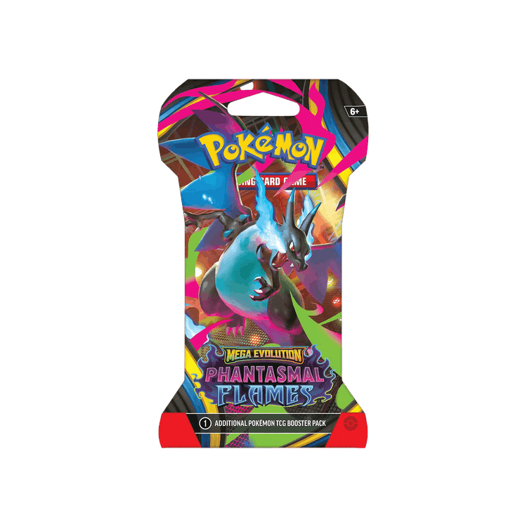 Pokémon Mega Evolution: Phantasmal Flames Sleeved Booster (Mega Charizard X Artwork)