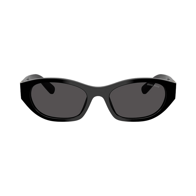 Miu Miu Narrow Frame Logo Sunglasses 'Black'
