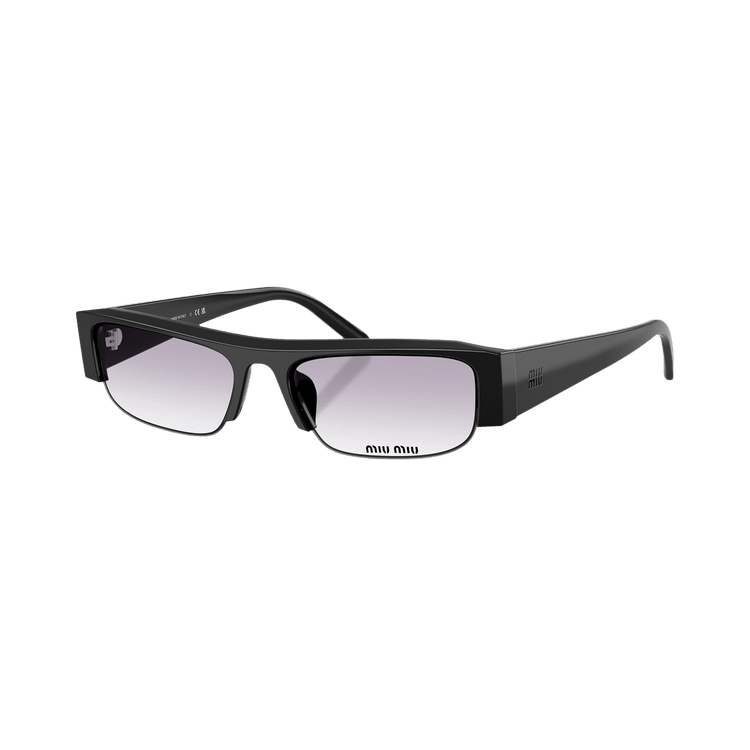 Miu Miu Half Frame Sunglasses 'Black'