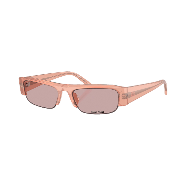 Miu Miu Half Frame Sunglasses 'Opaline Pink'