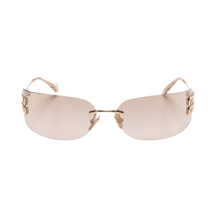 Miu Miu Frameless Sunglasses 'Gold'