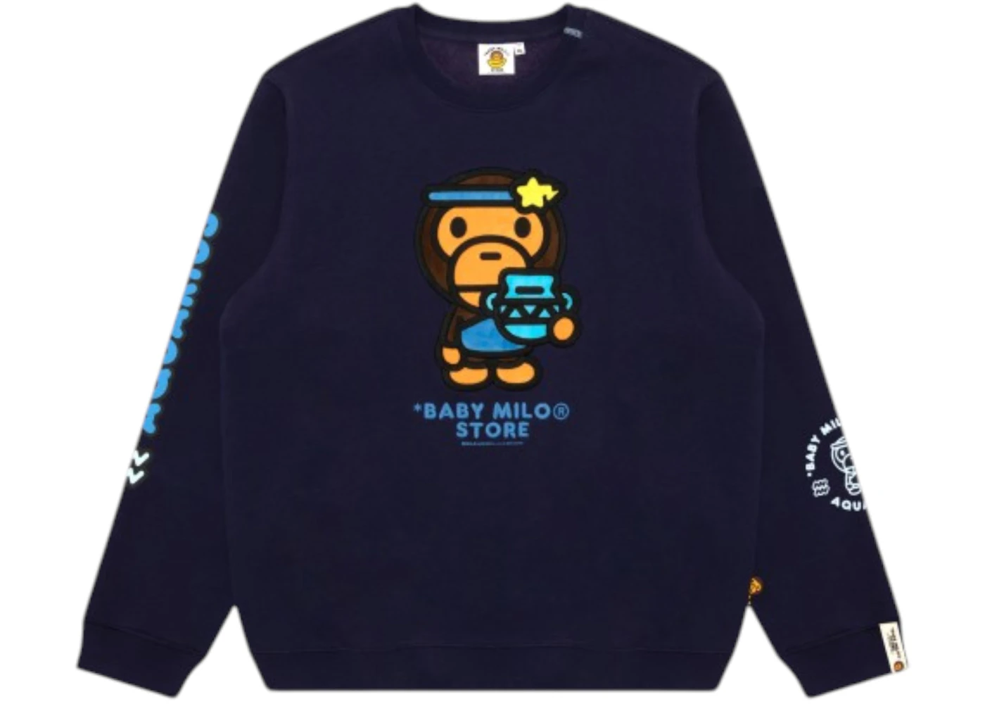 BAPE Baby Milo Regular Fit Sweatshirt Navy Blue