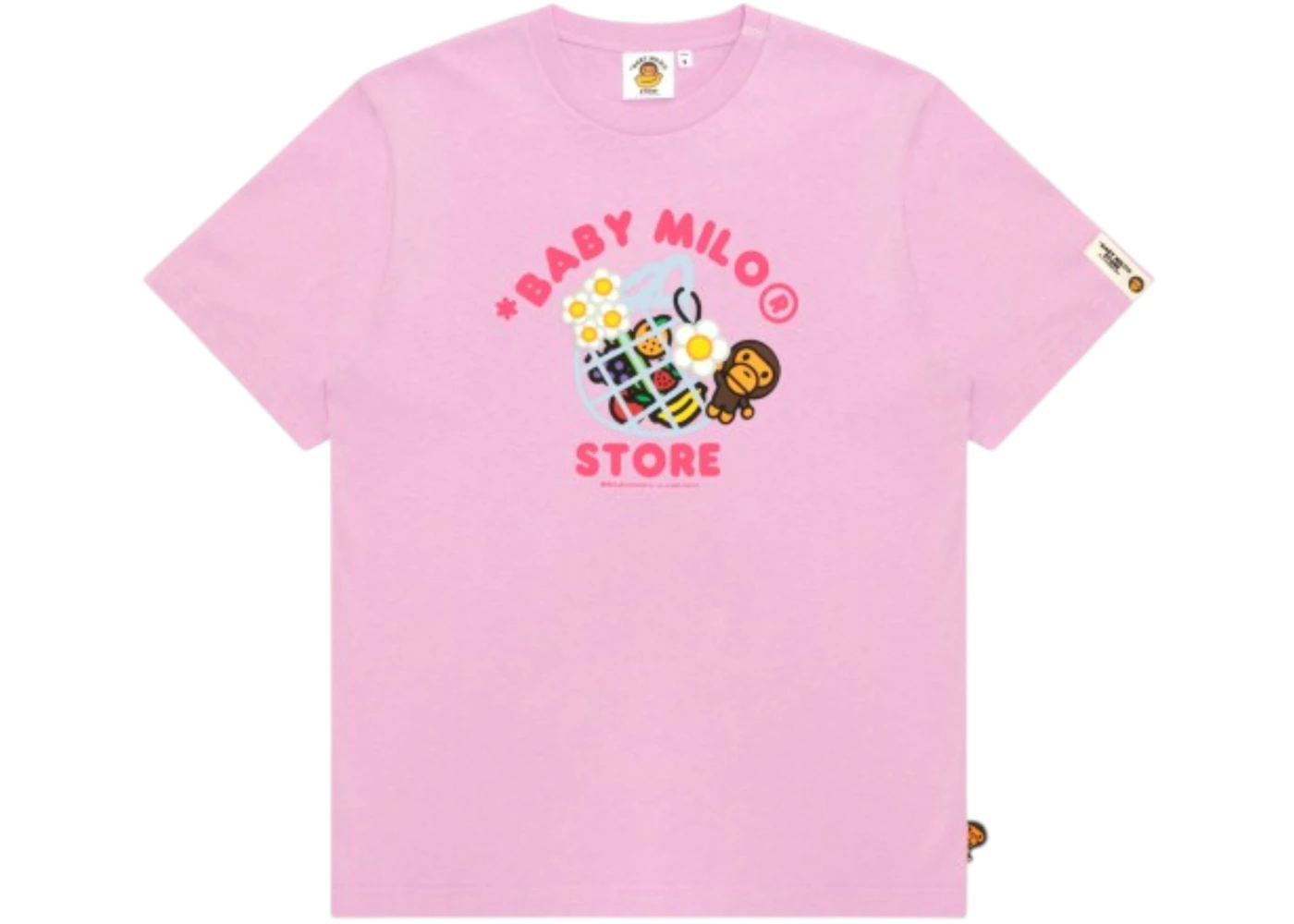 BAPE Baby Milo Fruit Graphic Tee Pink