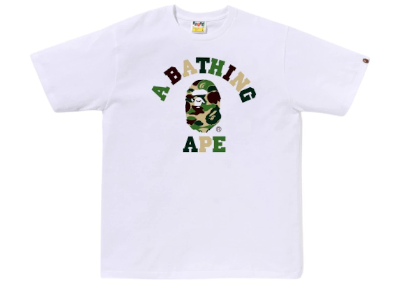 BAPE ABC Camo College Blue Camo T-shirt (FW26) White