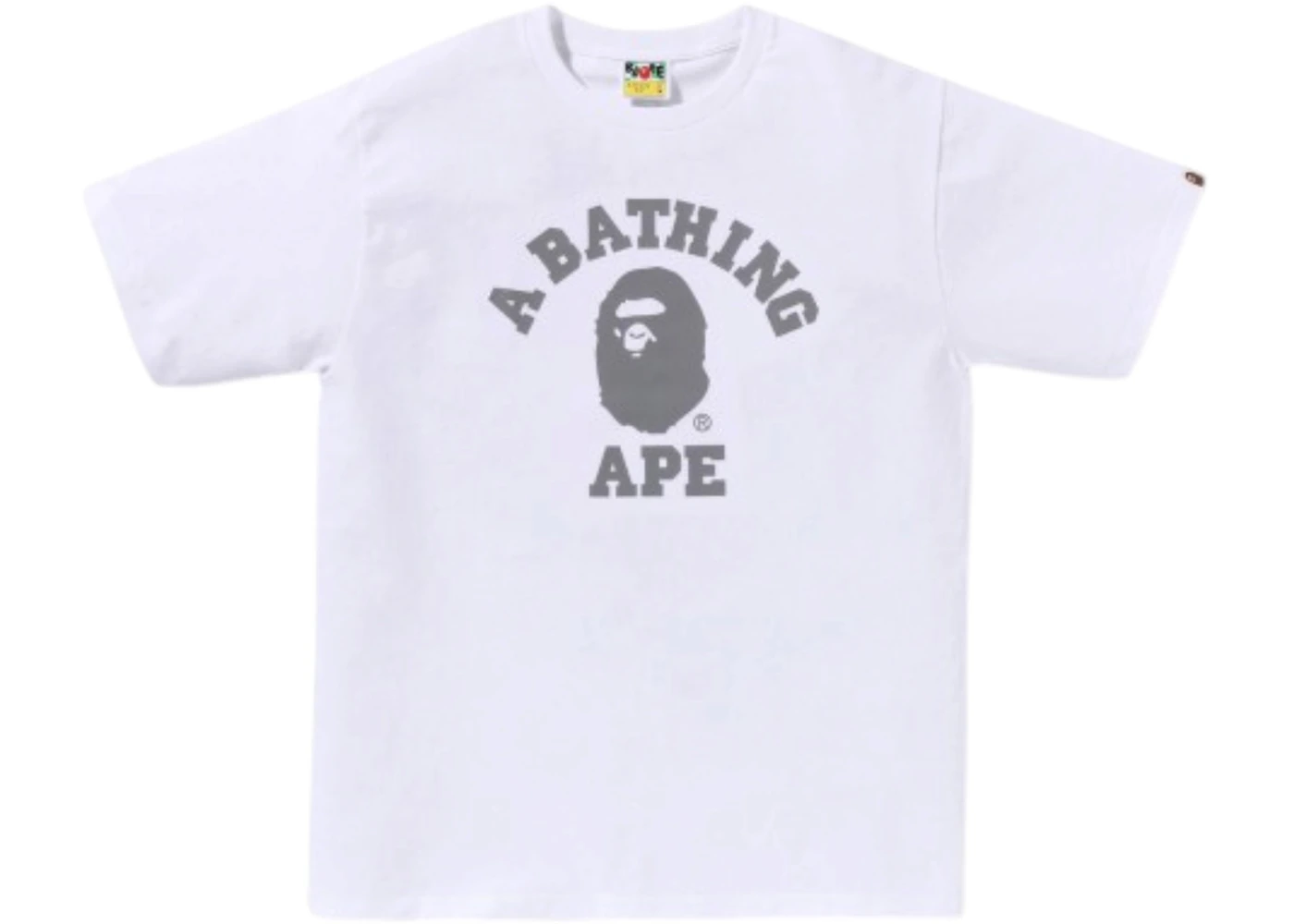 BAPE Reflective on College T-shirt White (SS26)