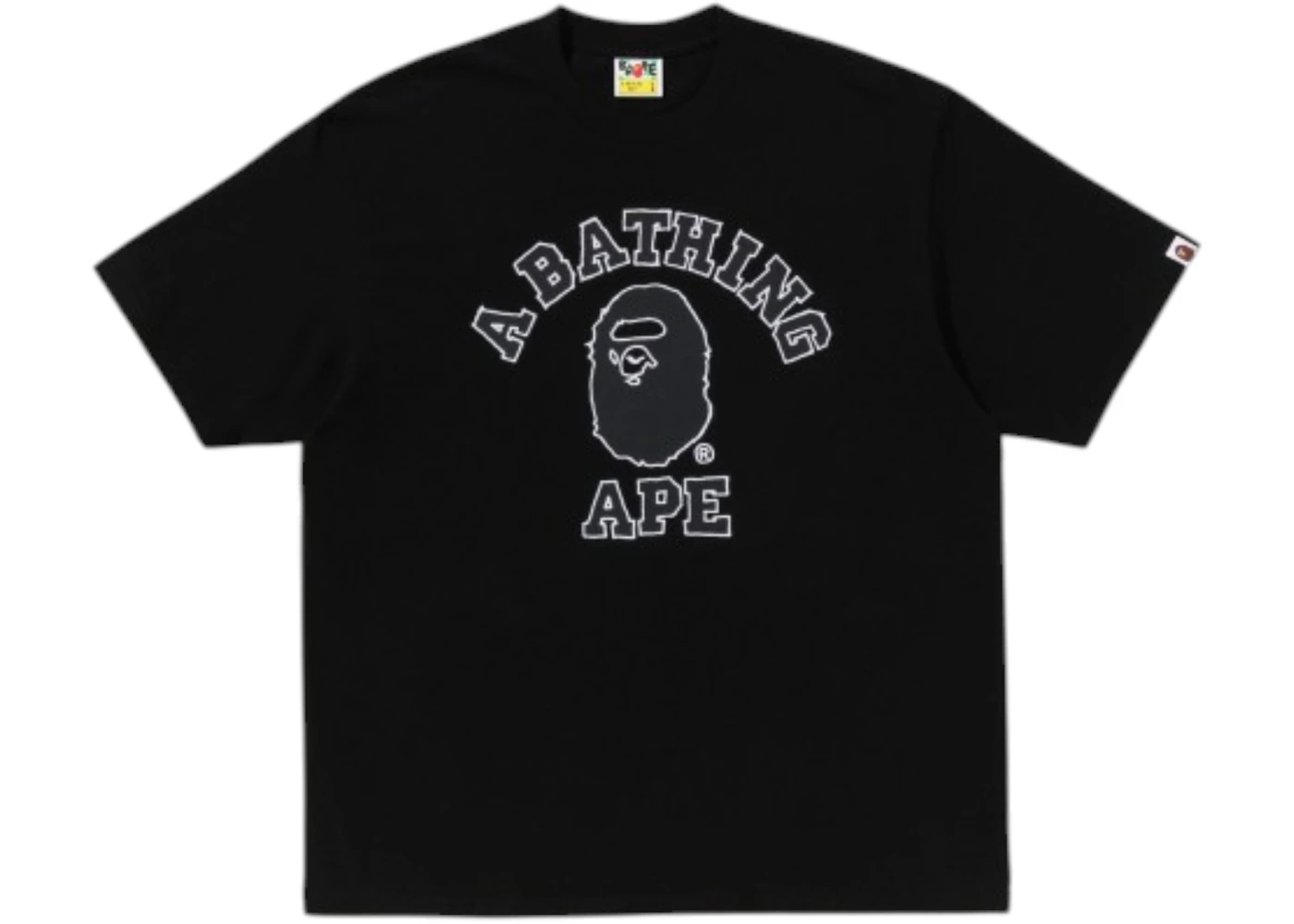 BAPE Hand Drawn Outline College Relaxed Fit T-shirt (SS26) Black