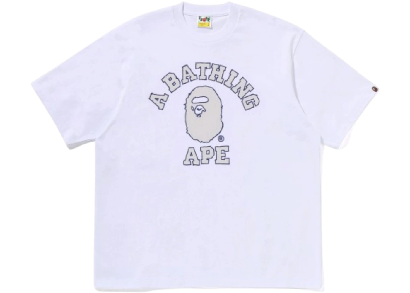 BAPE Hand Drawn Outline College Relaxed Fit T-shirt (SS26) White