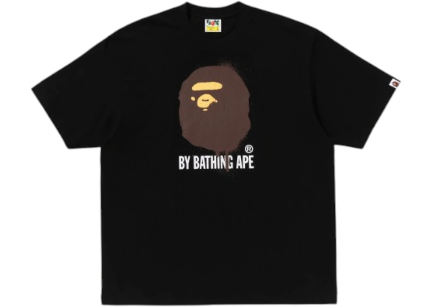 BAPE Spray Print by Bathing Ape Relaxed Fit T-shirt Black