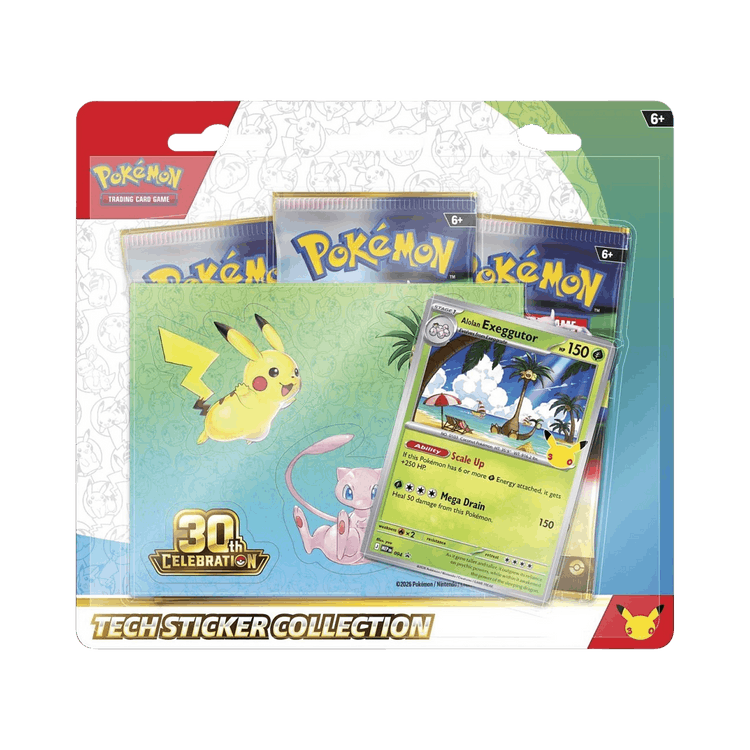 Pokémon 30th Celebration Tech Sticker Collection 'Alolan Exeggutor'
