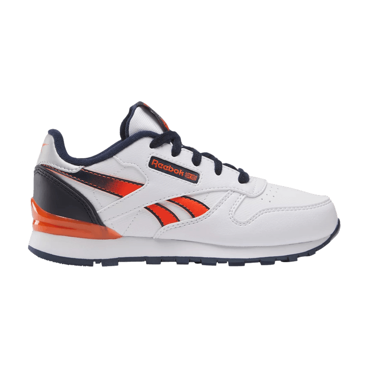 Reebok Classic Leather Step 'n' Flash Little Kid 'White Vector Navy Orange'