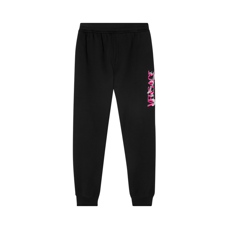 Versace Silver Baroque Sweatpants 'Black'