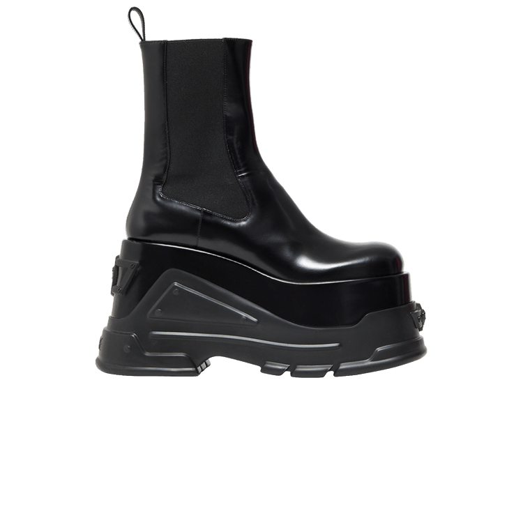 Versace Wmns Leather Platform Boot 'Black'