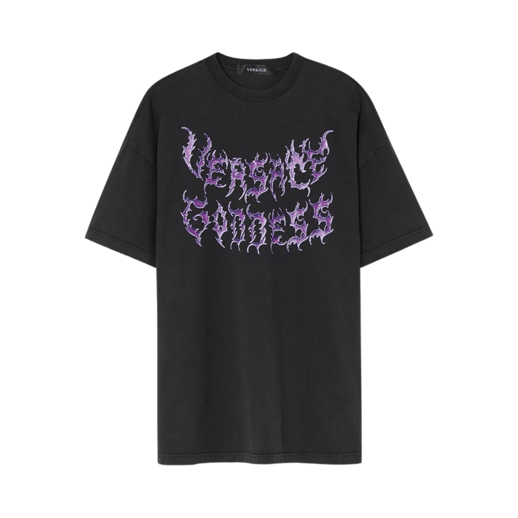 Versace Goddess Logo T-Shirt 'Black'