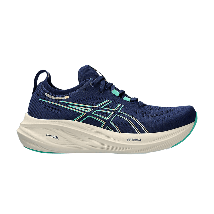 ASICS Wmns Gel Nimbus 26 Wide 'French Blue Electric Lime'