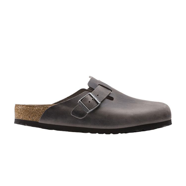 Birkenstock Boston Soft Footbed Oiled Leather 'Iron'
