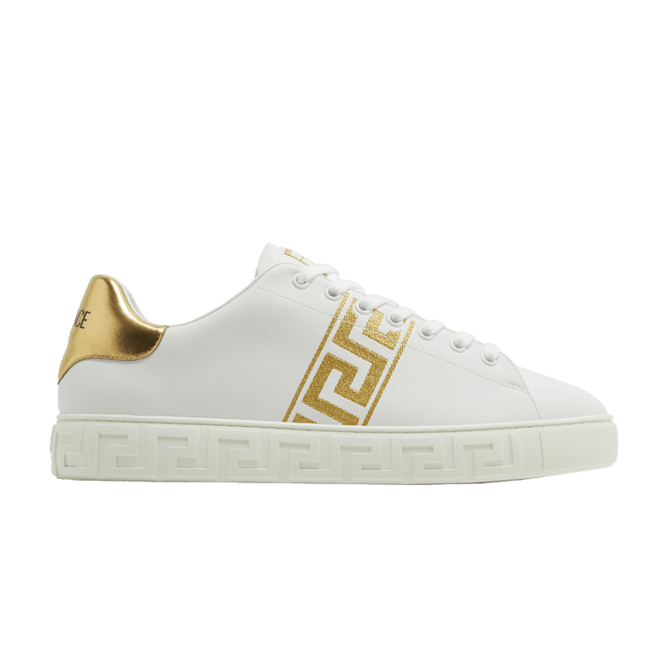Versace Embroidered Greca Sneaker 'White Gold'