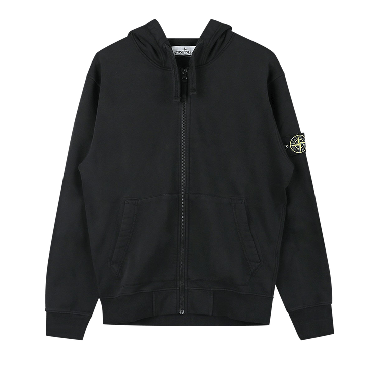 Stone Island Felpa Zipped Hoodie 'Black'