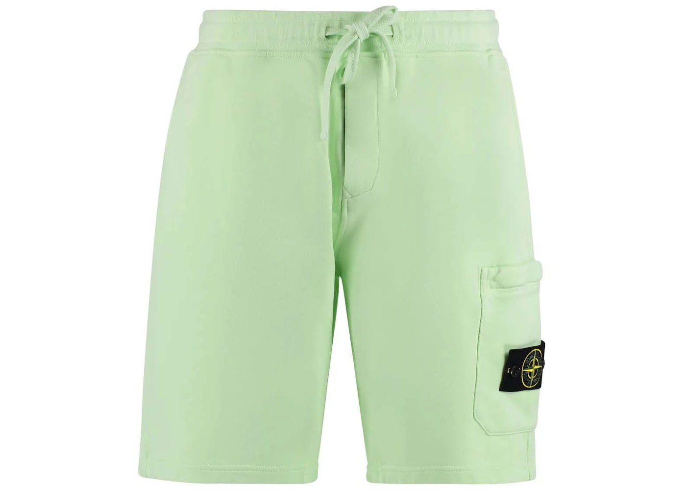 Stone Island Logo Sweatshort Green