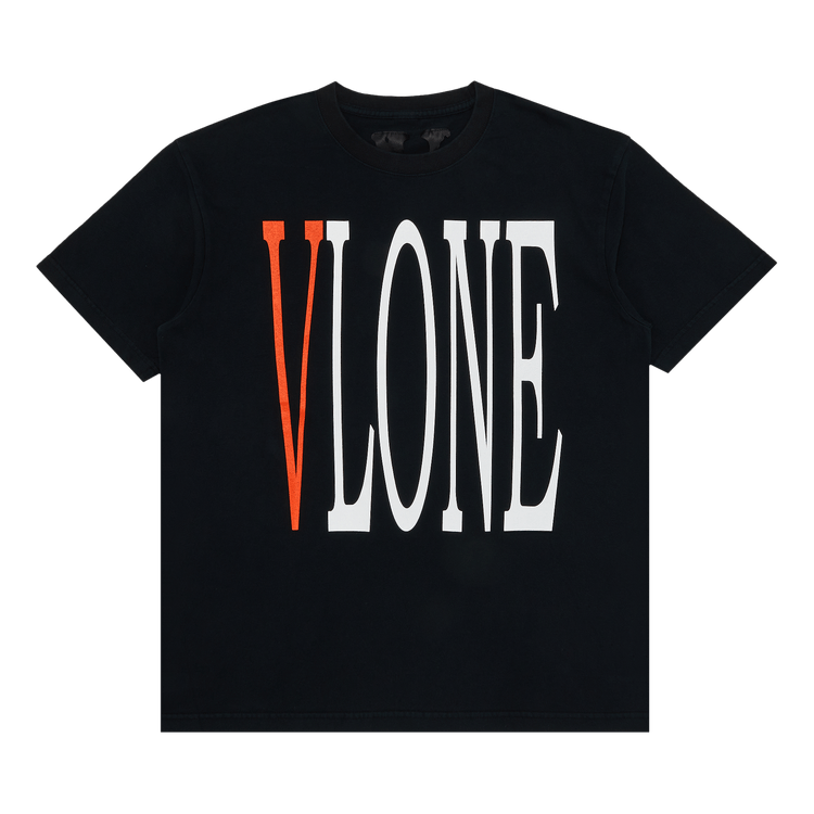 Vlone Staple T-Shirt 'Black/Orange'