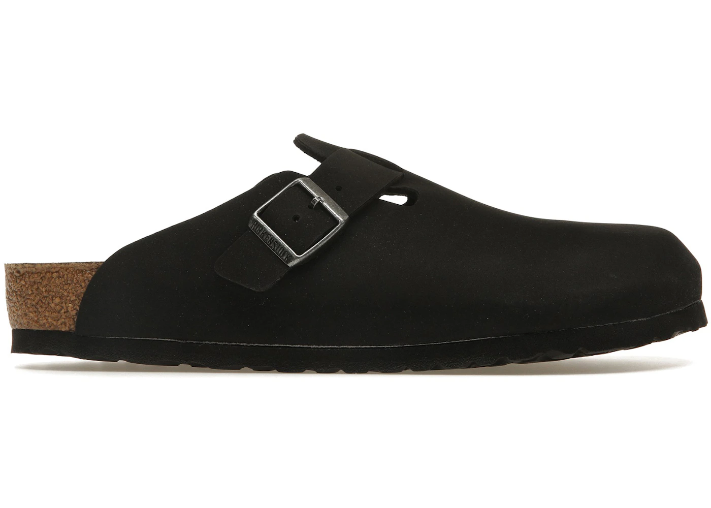 Birkenstock Boston Vegan Birkibuc Black