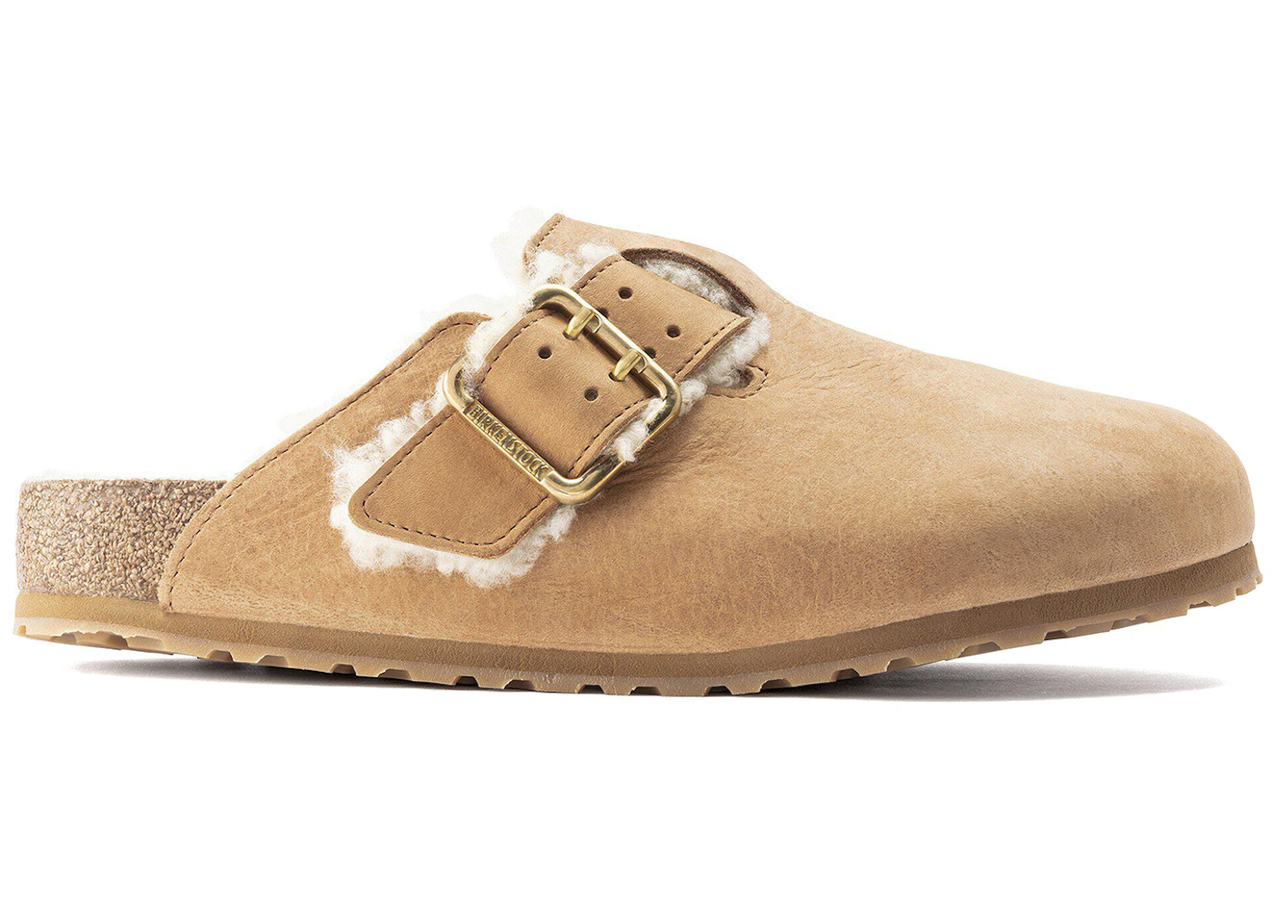 Birkenstock Boston Bold Shearling Cognac