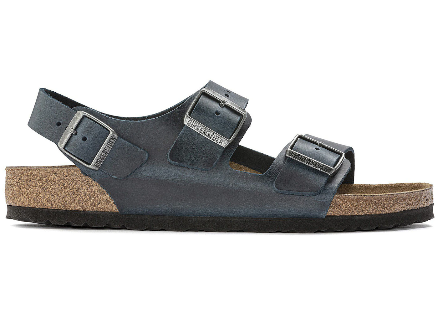 Birkenstock Milano Oiled Leather Insignia Blue