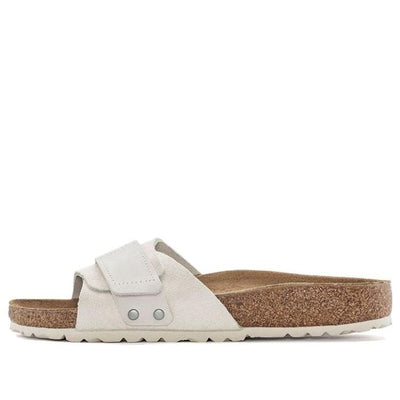 (WMNS) Birkenstock Oita Suede Leather Sandals 'Antique White'