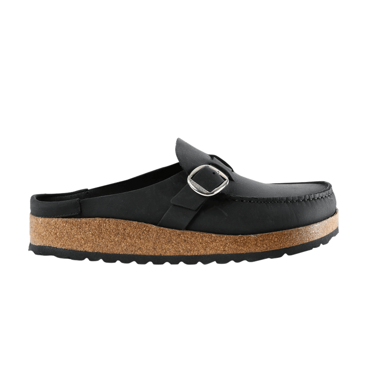 Birkenstock Wmns Buckley Oiled Leather Sandal 'Black'