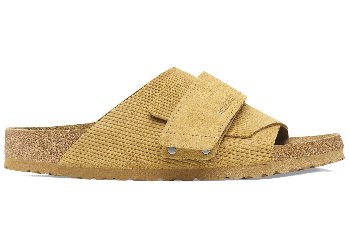 Birkenstock Kyoto Suede Embossed Corduroy Cork Brown