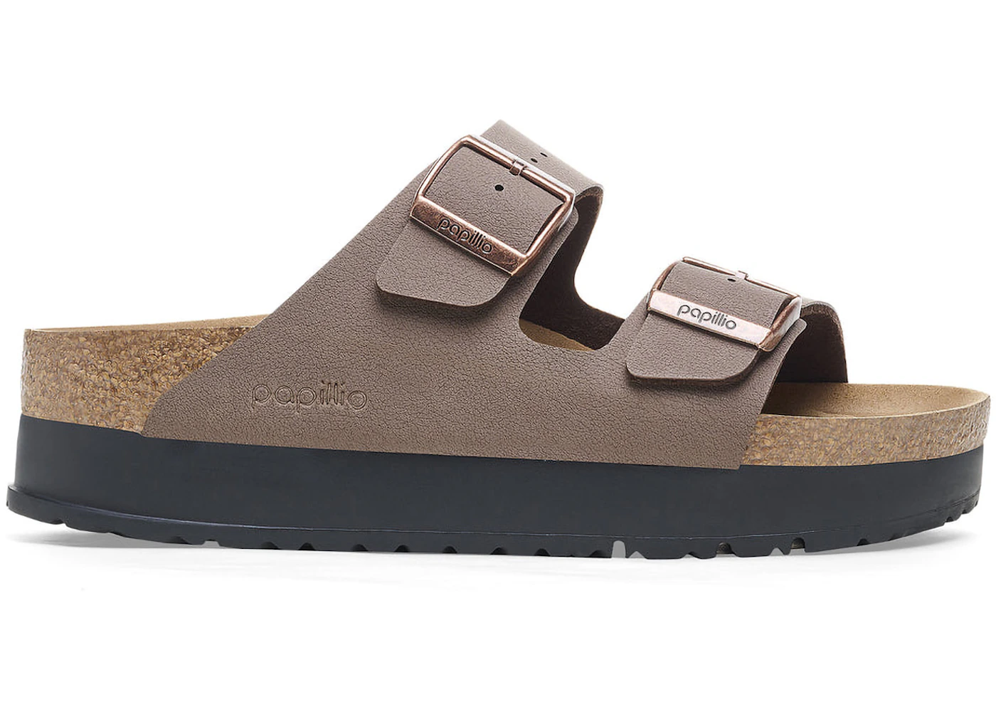 Birkenstock Arizona PAP Flex Platform Birko-Flor Mocha